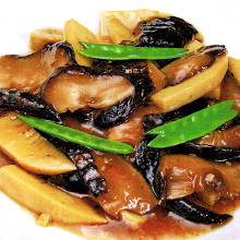 Stir-fried beef simmered in soy sauce