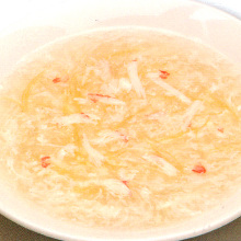 Shark fin soup with crab