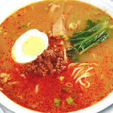 Chinese noodles in Sichuan-style sesame paste soup