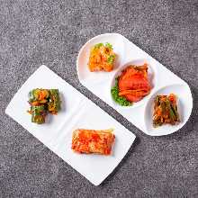 Assorted seasonal vegetables kimchi