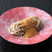 Buckwheat noodles with dried mullet roe