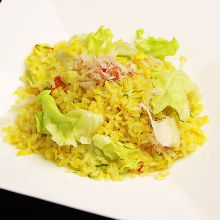 Crab and lettuce fried rice