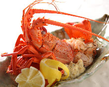 Spiny lobster Teppanyaki