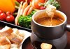 Demi-Glace Cheese Fondue, bread and vegetables included