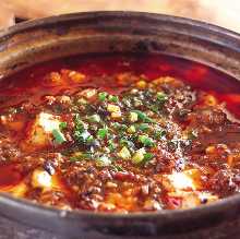 Spicy tofu and ground meat