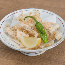 Fried Japanese glass shrimp