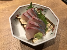 Japanese amberjack sashimi