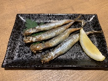 Grilled shishamo smelt