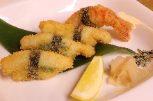 Deep-fried nigiri sushi