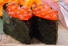 Salmon roe pickled in soy sauce