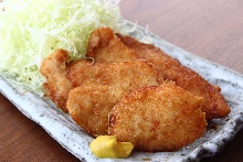 Pork cutlet with sauce