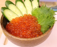 Salmon roe rice bowl