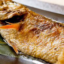 Salt roasted rosy seabass