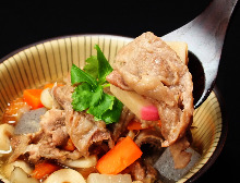 Simmered beef tendon