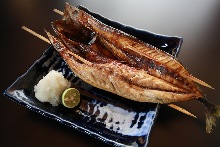 Salted and grilled mackerel