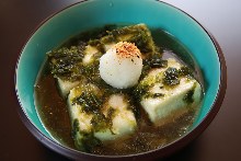 Deep-fried tofu in broth