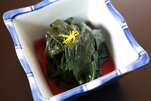 Ohitashi (boiled vegetables)