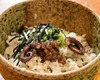 Rice with octopus and perilla leaves