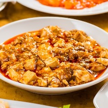 Spicy tofu and ground meat