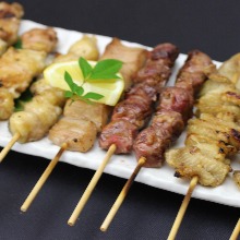 Assorted grilled skewers