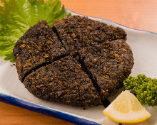 Black minced meat cutlet
