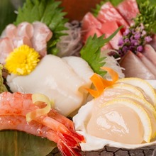 Assorted sashimi