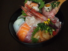 Seafood rice bowl