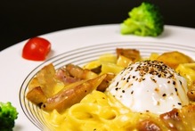 Carbonara with bacon