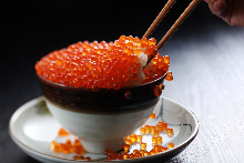 Salmon roe rice bowl