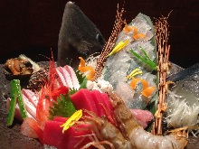 Assorted sashimi