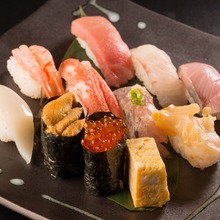 Assorted nigiri sushi, 10 kinds Assorted nigiri sushi, 10 kinds