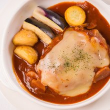 Stewed hamburg steak