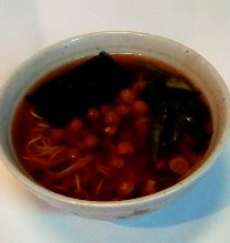 Buckwheat noodles with nameko mushrooms