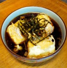 Deep-fried tofu in broth