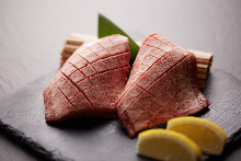 Thick-cut beef tongue