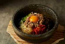 Stone grilled bibimbap