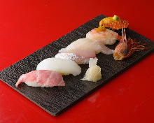 Assorted nigiri sushi