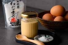 Pudding made with Noto salt