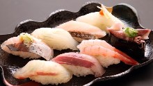 Assorted nigiri sushi, 8 kinds