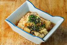 Deep-fried tofu in broth