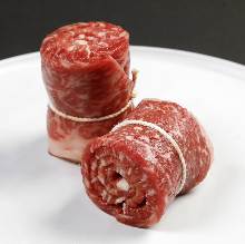 Meat inspired by a red carpet