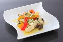 Grilled mushrooms with butter