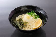 A bowl of chilled udon