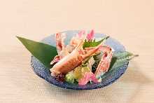 Snow crab sashimi