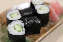 Cucumber sushi rolls