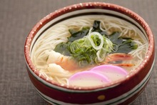 Somen (Wheat noodles) in hot broth