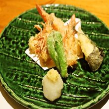 Japanese tiger prawn tempura