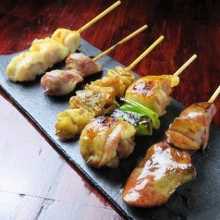 Assorted grilled skewers, 5 kinds Assorted grilled skewers, 5 kinds