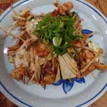 Stir-fried pork with kimchi