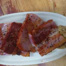 Thickly-cut bacon